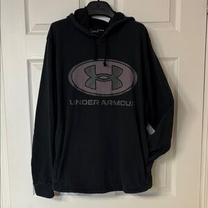 Under Armour Charcoal Gray Pullover Hoodie; Lightweight; Size: L
